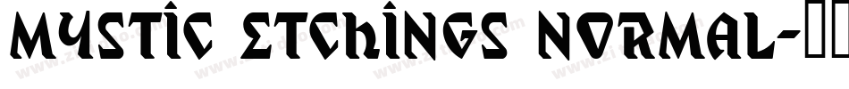 Mystic Etchings Normal字体转换
